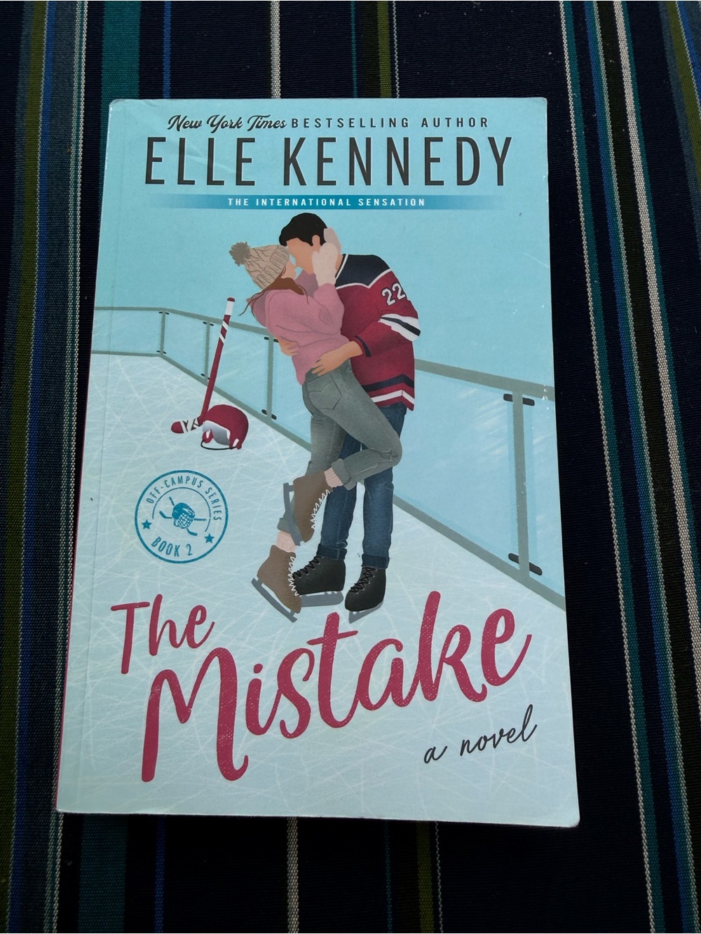 Elle Kennedy "The Mistake" Paperback Novel - Light Blue Cover